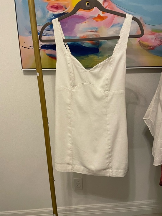 Abercrombie & Fitch Dresses & Skirts - Abercrombie & Fitch White Sleeveless Dress XS summer vacation wedding bride